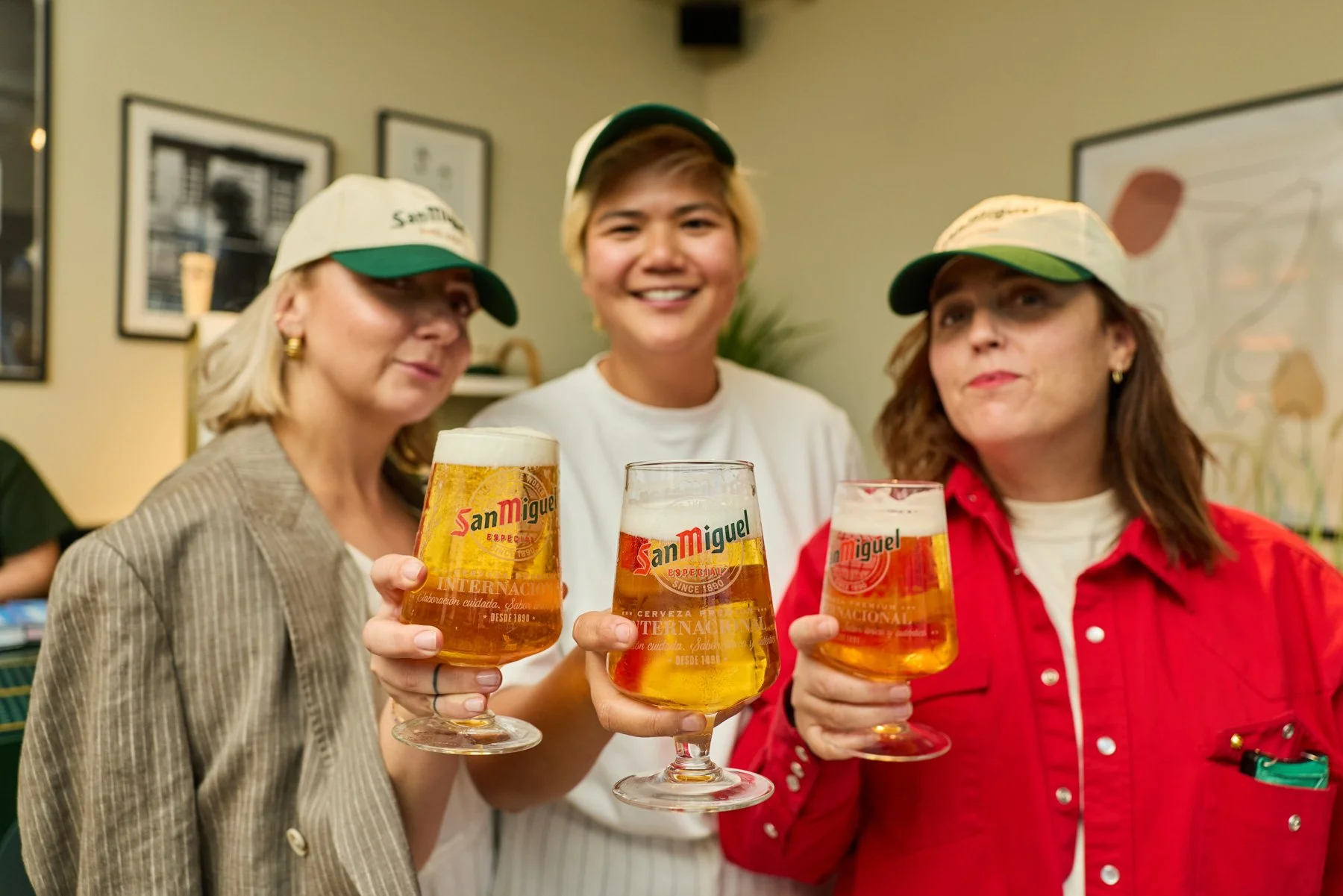 Brand event photography of guests at San Miguel event