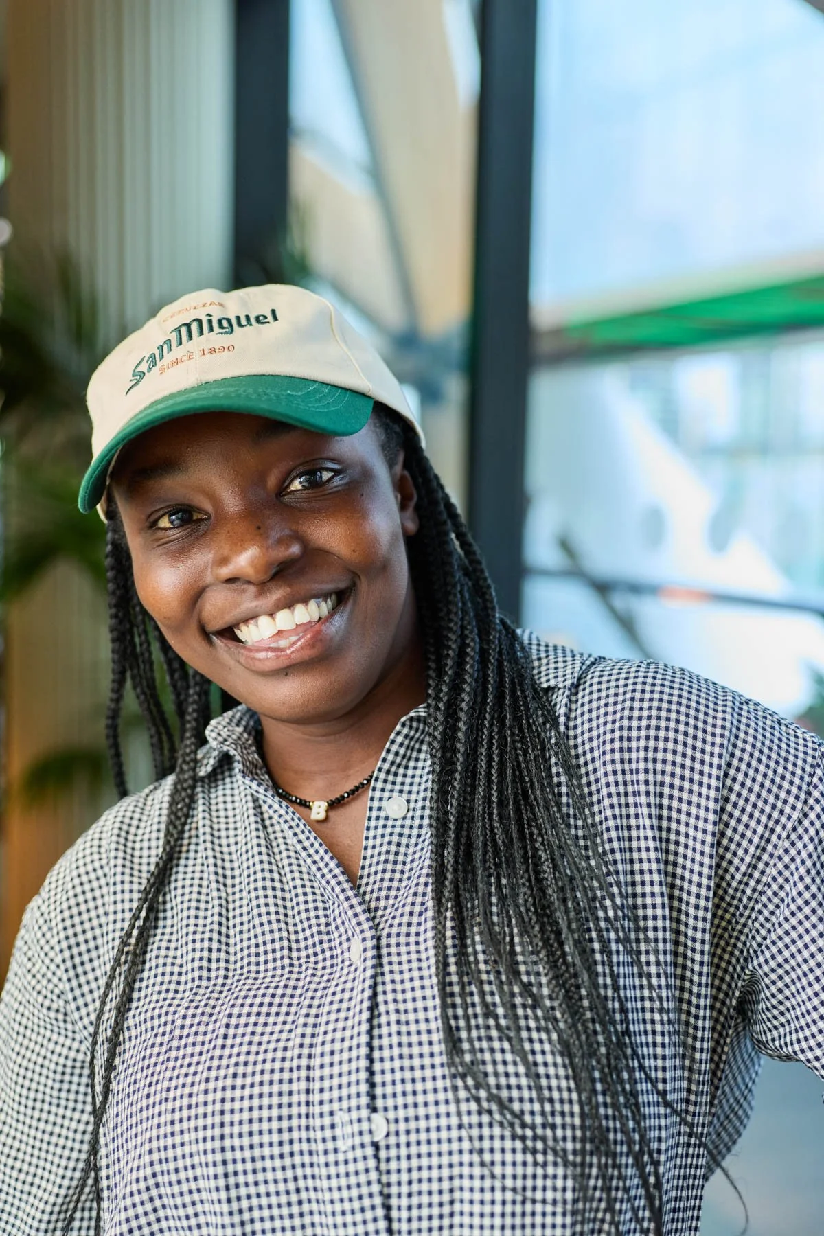 Brand event photography of a guest at San Miguel event