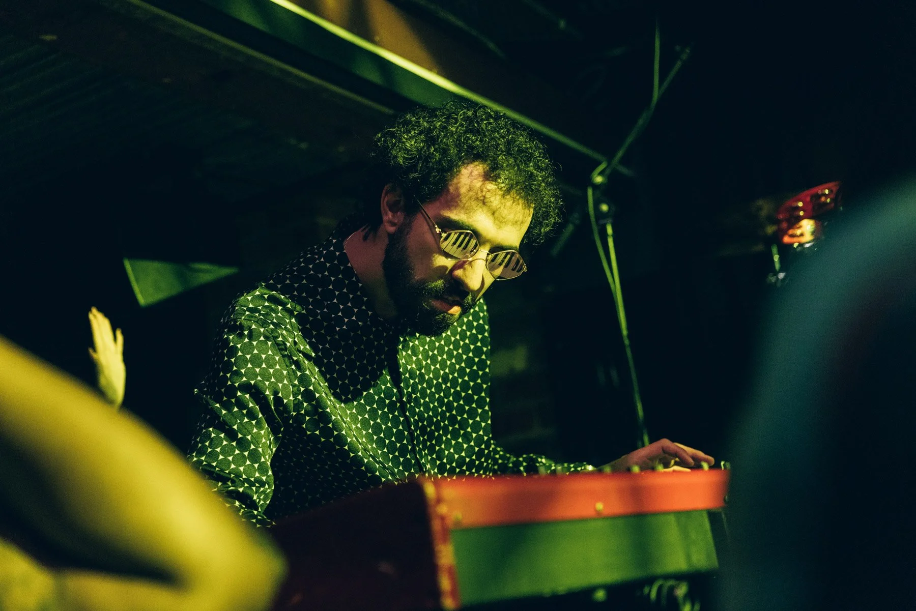 Live music photography of a keyboardist performing at Jazz Cafe, London