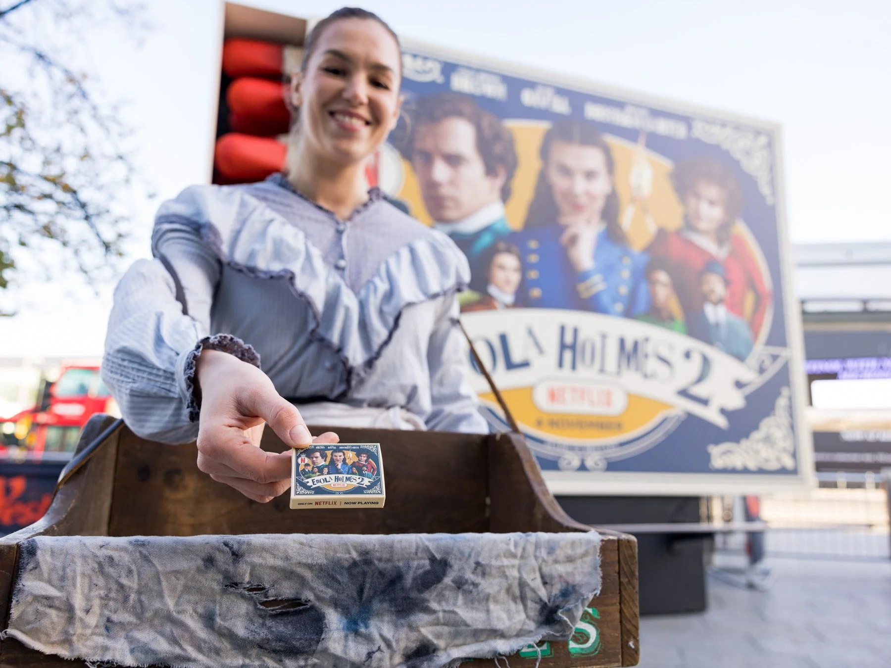 Entertainment event photography for Enola Holmes