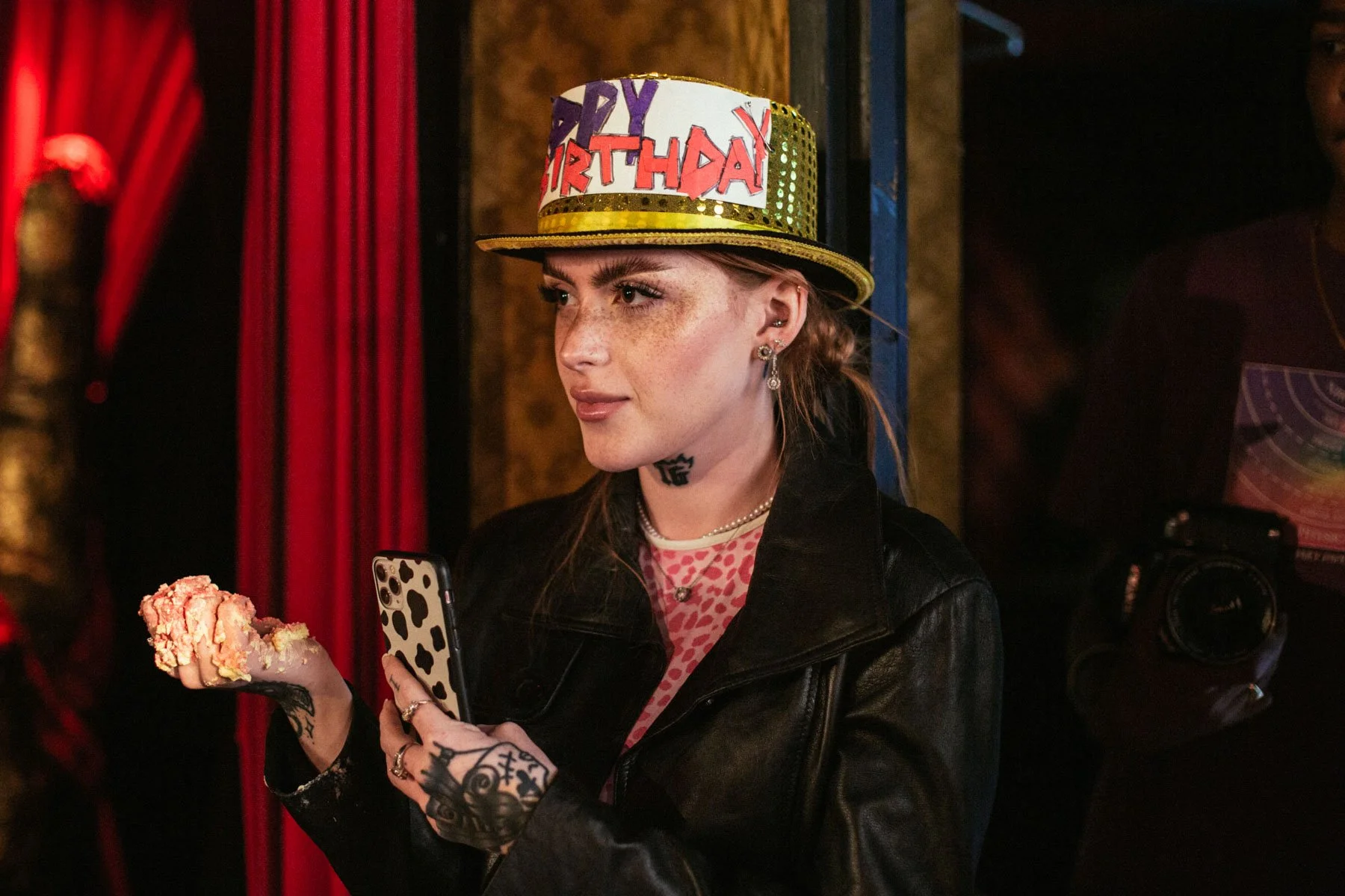 Production still capturing extra on Not DVR Stupid music video set