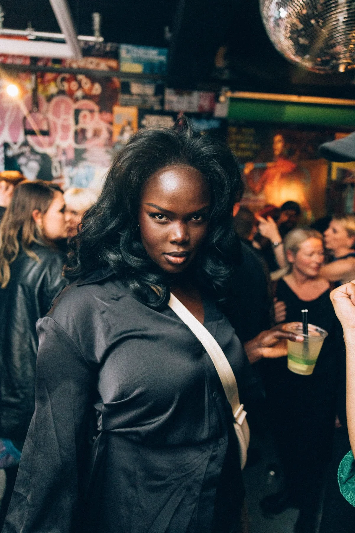 Guest enjoying Defected Records event atmosphere