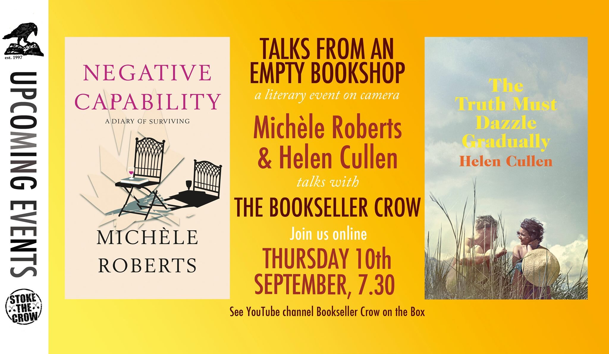 Talks from an Empty Bookshop: Michèle Roberts and Helen Cullen