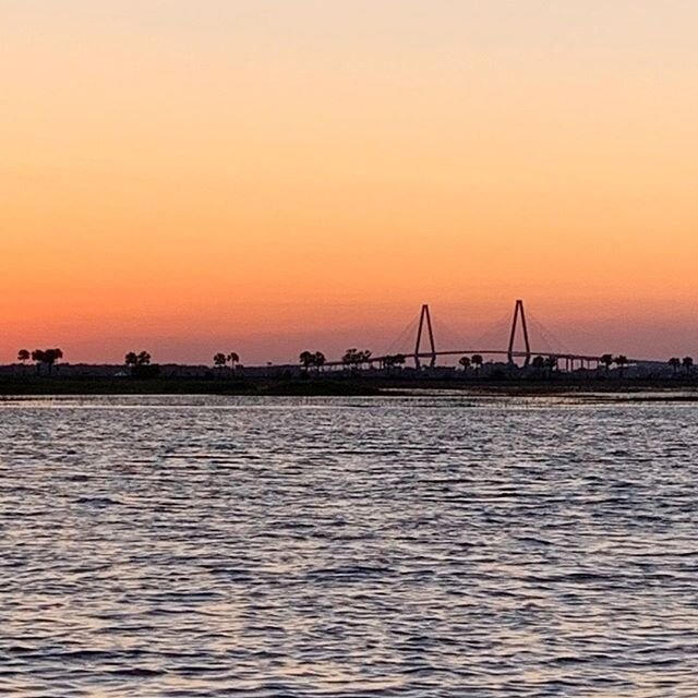 Beautiful sunsets over the bridge are one of the best parts of living in Charleston!⠀
⠀
⠀
⠀
⠀
#bigtcoastalprovisions #crabdip #seafooddip #crab #seafood #realcrab #bluecrab #shrimp #shrimpdip #dip #idipyoudipwedip #instacrab #instashrimp #crabby #cra