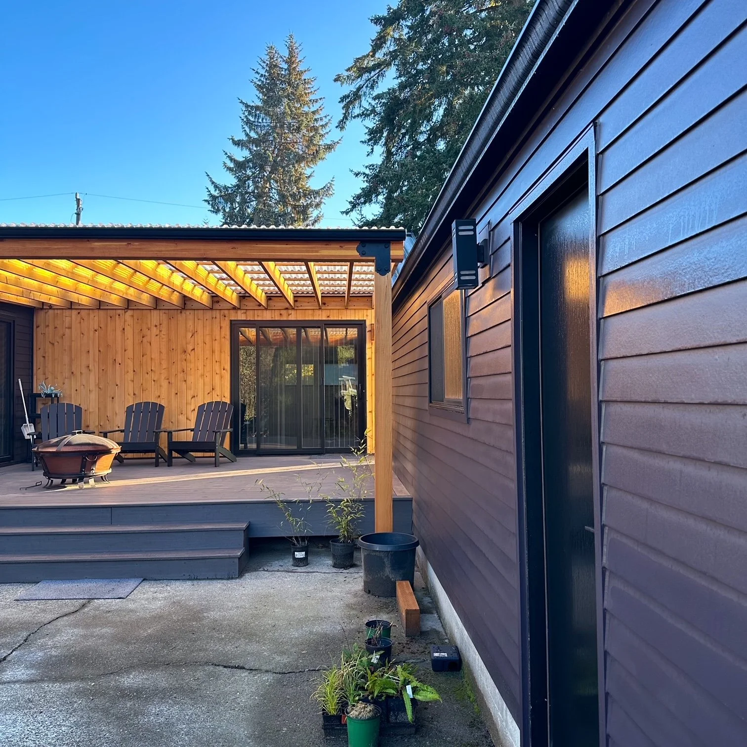  Shoreline home remodel courtyard 