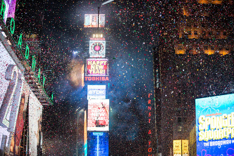 2018 New Year's Eve-Times Square NYC