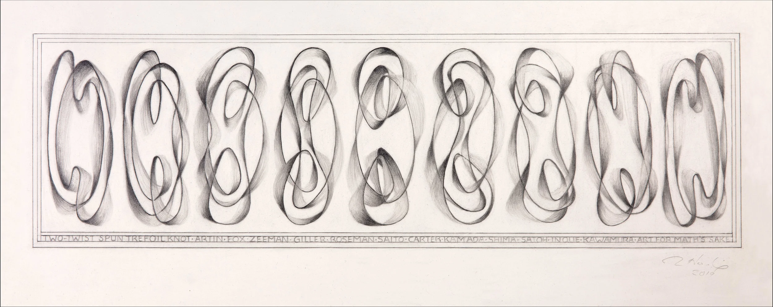 Two-Twist Spun Trefoil Knot, Math for Art's Sake (Copy)