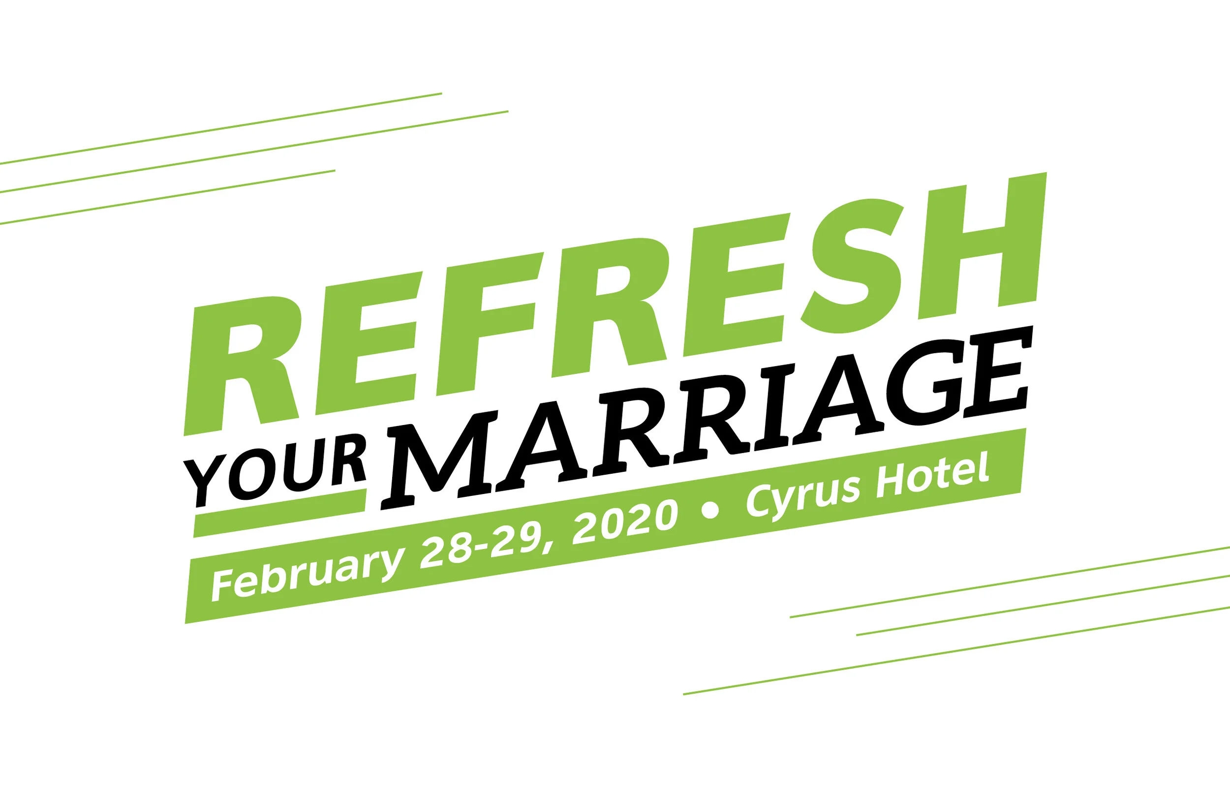 Marriage Retreat Registration Cyrus 2020