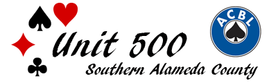 ACBL Unit 500 Southern Alameda County