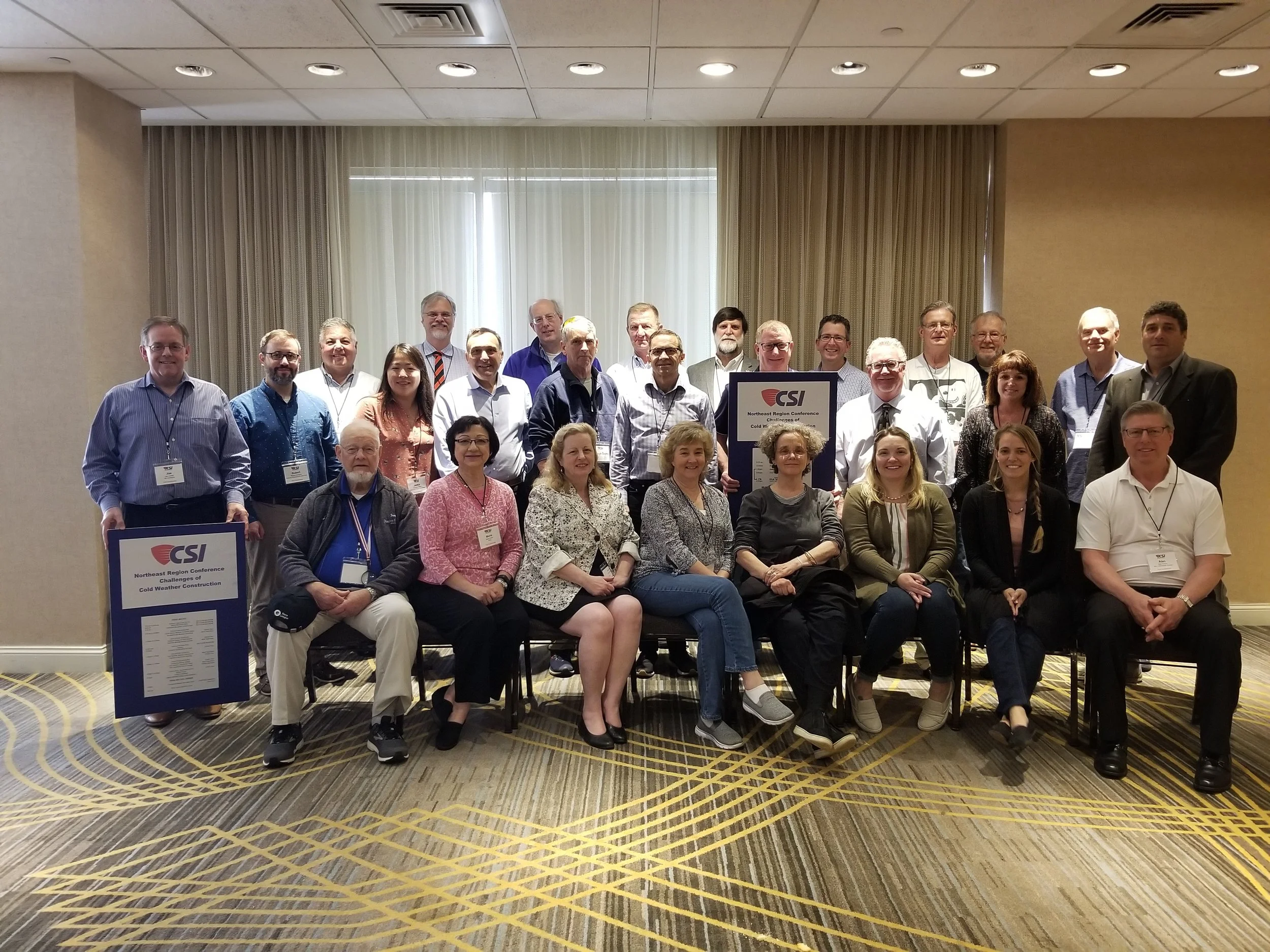 CSI Regional Conference Attendees gather for a photo during the Awards Luncheon on Saturday, June 1 2019. NJ Chapter Board Members Joe Lobdell, Anthony Stazzone, and Heath Waldorf were in attendance.