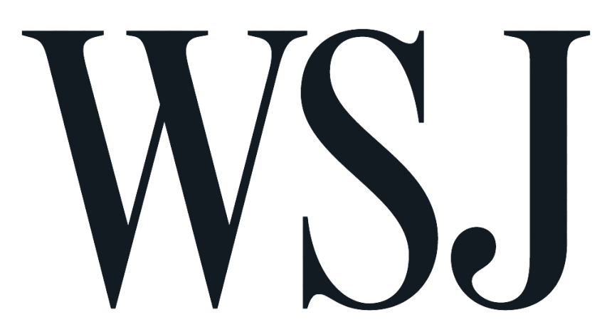 Large black letters forming the acronym WSJ on a plain background.
