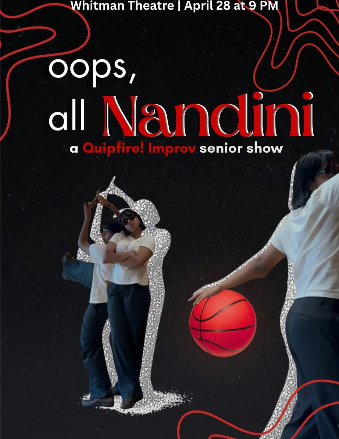 Our senior show is already here ❤️&zwj;🔥❤️&zwj;🔥 Come support April 28 at 9:30 PM in Whitman Theatre!!