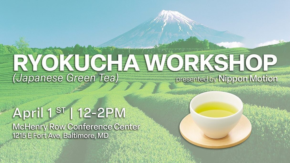 Spring means ichibancha (first tea harvest of the year) is right around the corner, and in anticipation for that we are hosting a Ryokucha (Japanese green tea) Workshop!

🍵🌸 🍵🌸🍵

Sat, April 1st | 12-2pm ET
McHenry Row Conference Center
(1215 E F