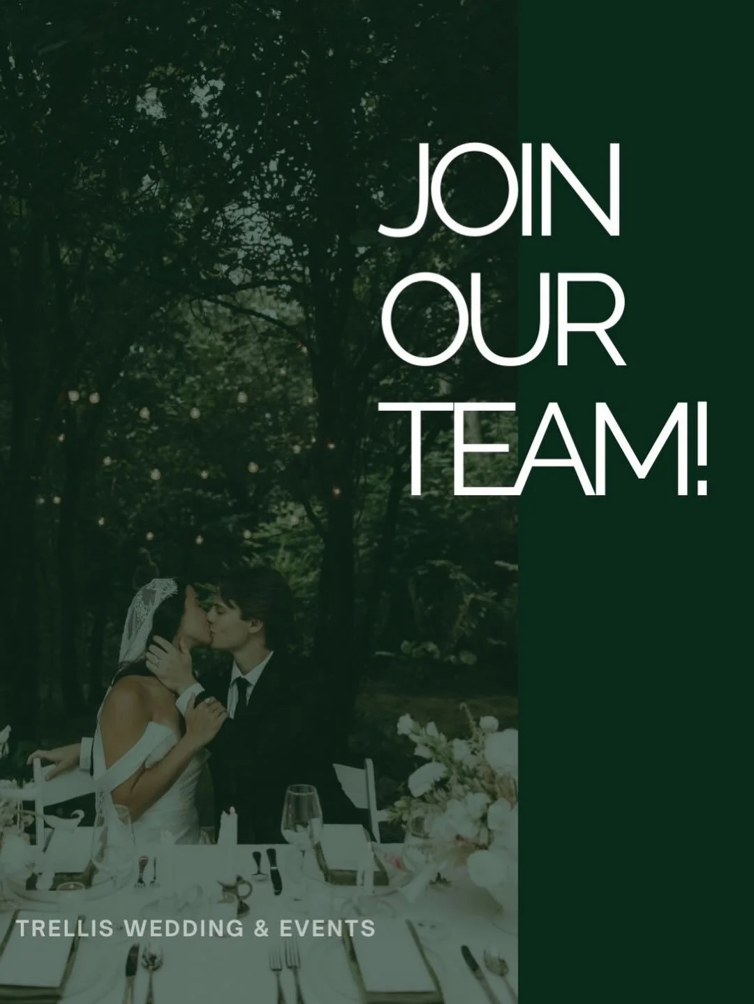 ✨ We&rsquo;re growing our team! ✨

We&rsquo;re currently looking for Day-of Coordinators to join our events team. 

If you love weddings, are organized, love details, and can keep a timeline running smoothly while making people feel at ease &mdash; w