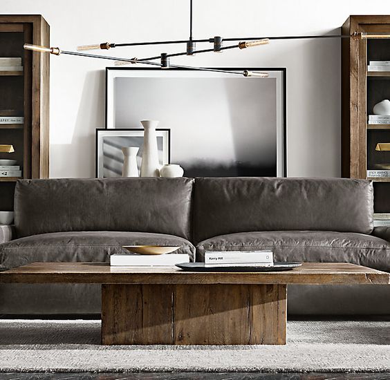 Get The Luxe Look For Less Masculine, Restoration Hardware Leather Sofa Craigslist