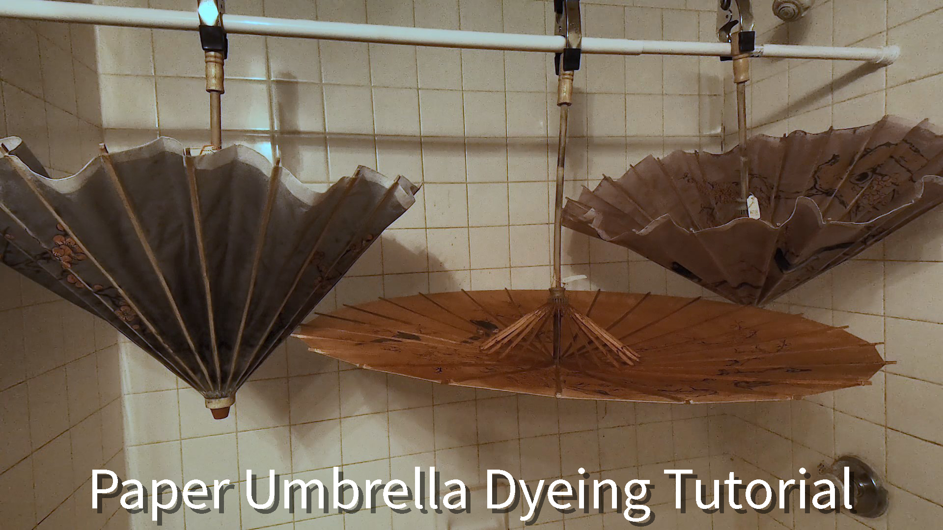 A Little More Oomph: Paper Umbrella Dyeing Tutorial
