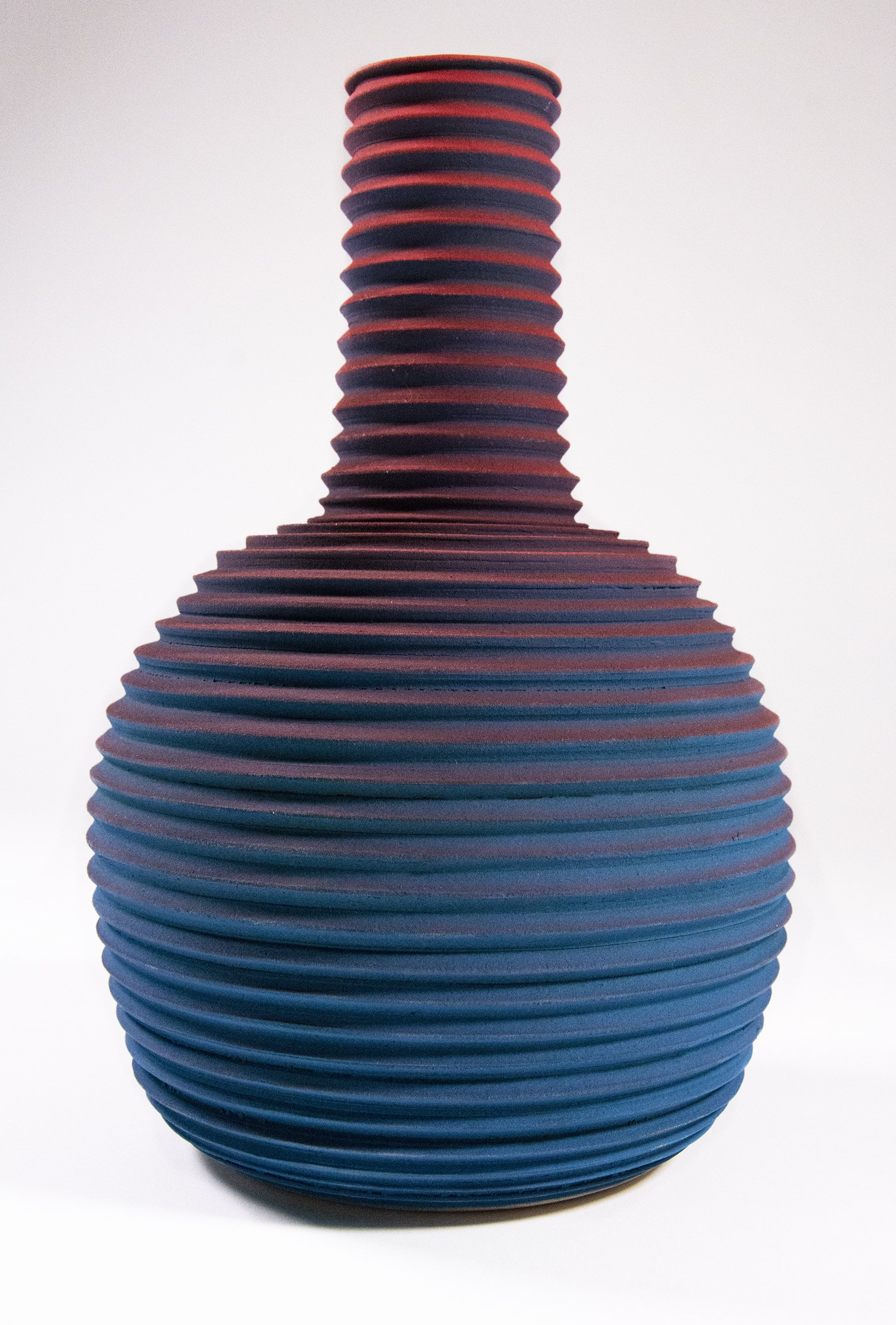   Open Form, Lenticular Vibration , thrown stoneware 