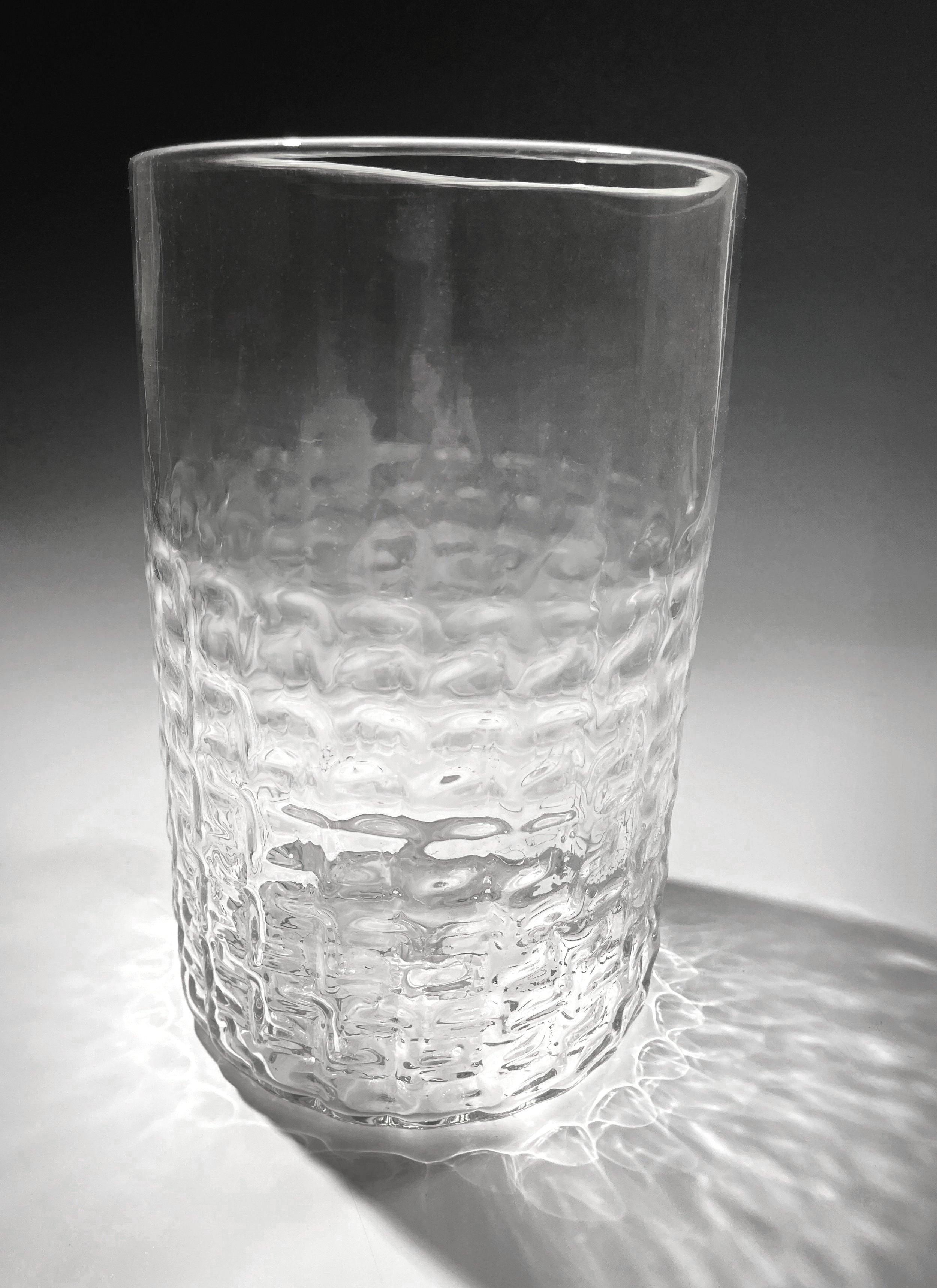  Vase with Light Field , blown glass 