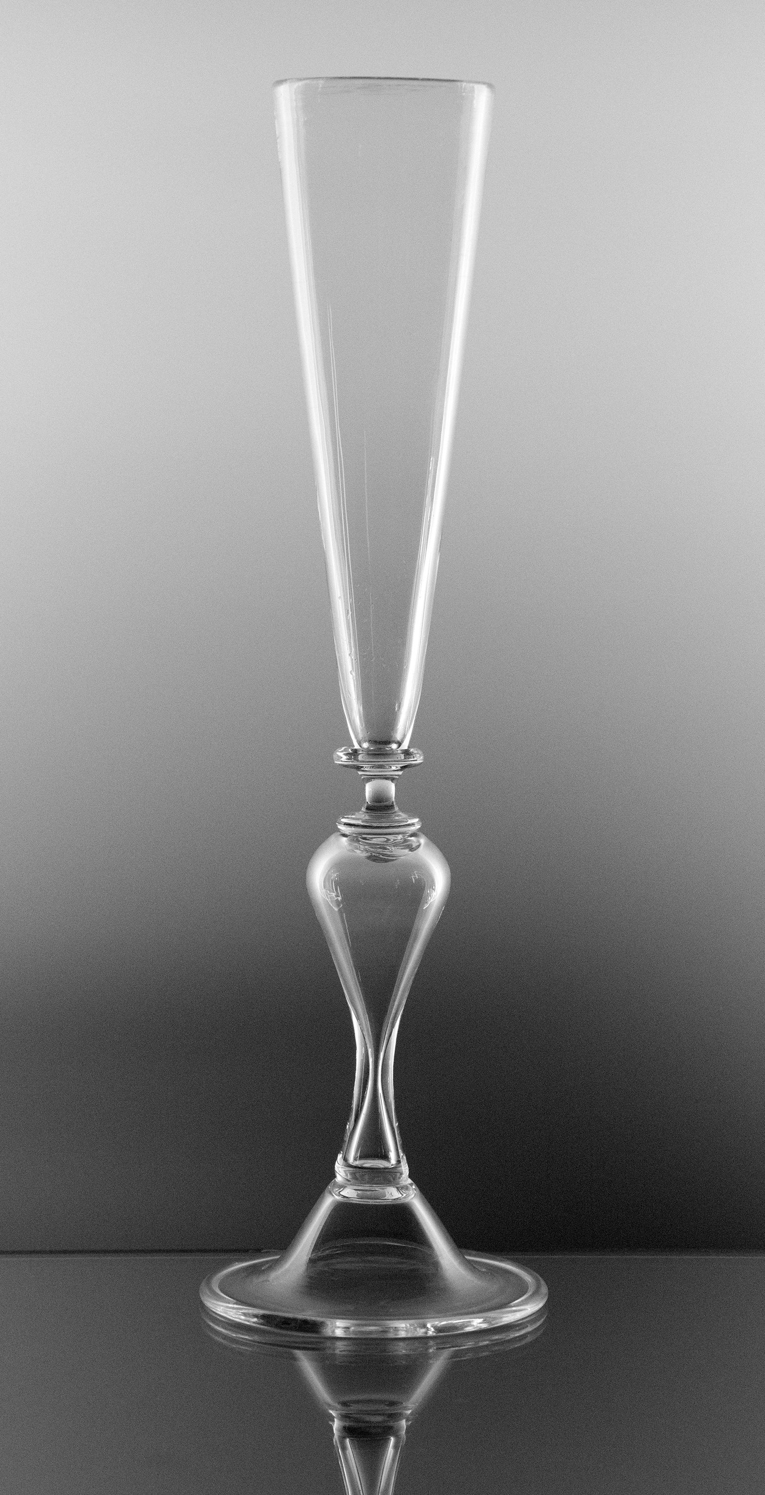   Flute,  blown glass 