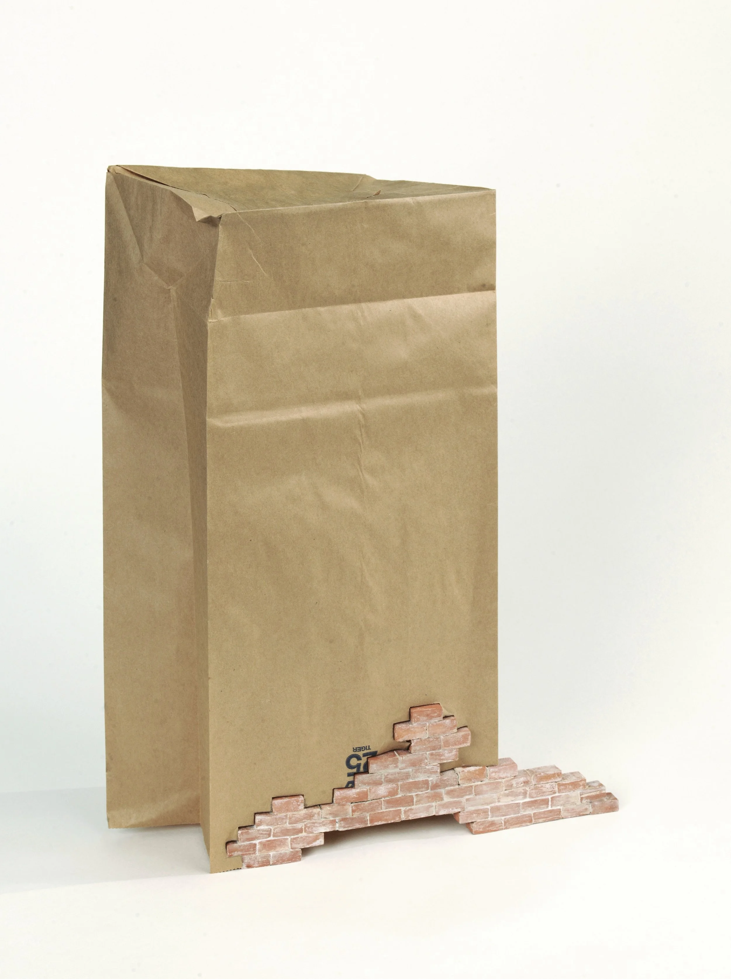   Constructed , paper, ink, terracotta 