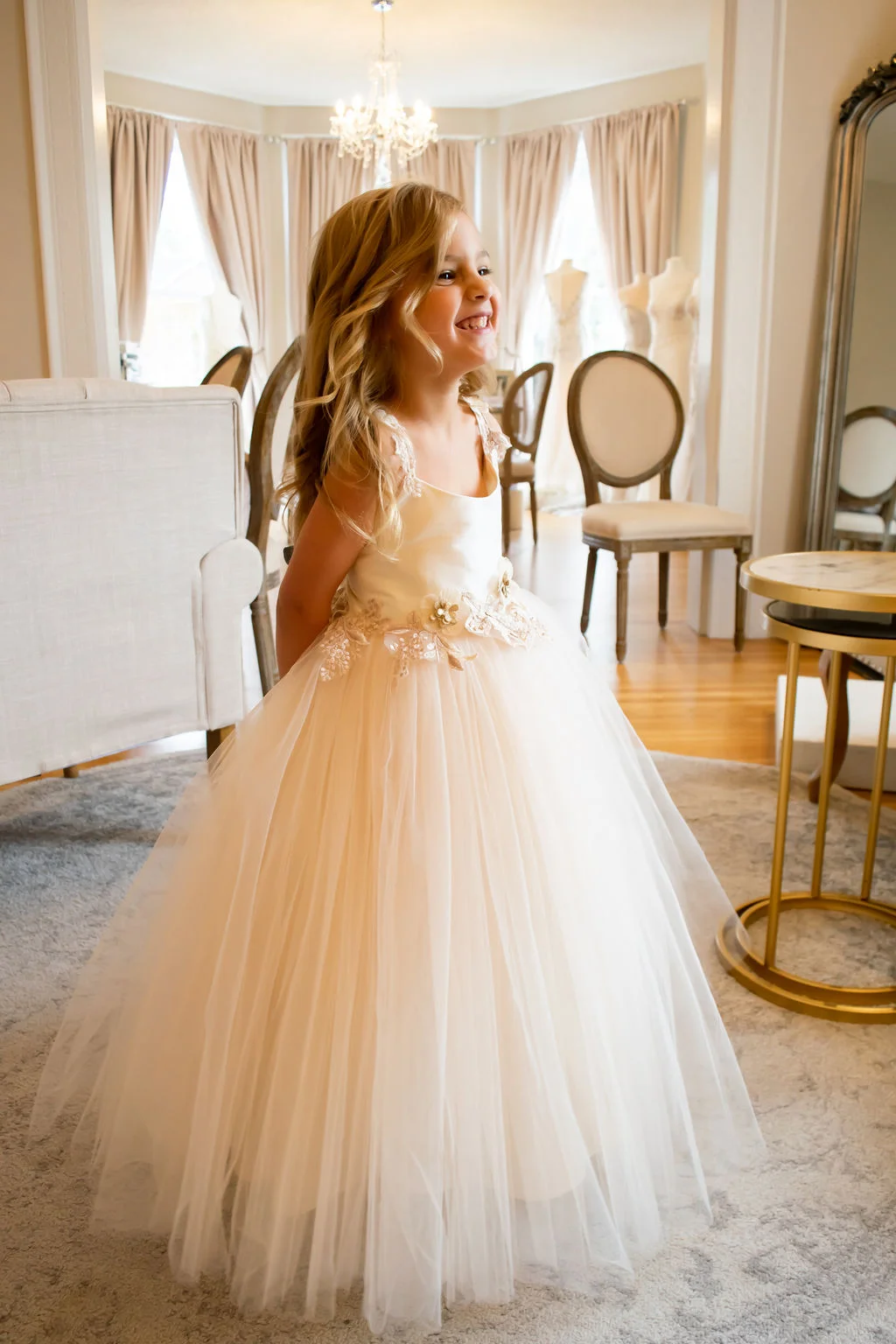 sachin and babi light blue dress Luxury Flower Girl Dresses