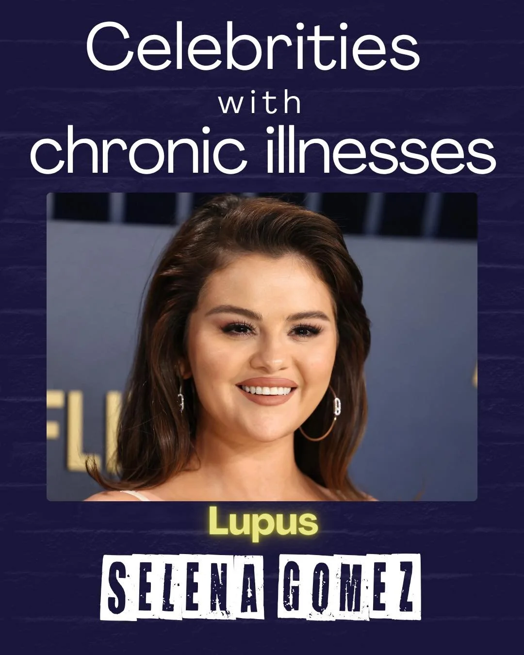 ❓Did you know:

🧠 Selena Gomez was diagnosed with Lupus at age 20?
 
🧠 Michael J. Fox was diagnosed with Parkinson&rsquo;s Disease at age 29?

🧠 Christina Applegate was diagnosed with MS at age 49?

🧠 Lil Wayne was diagnosed with epilepsy at age 