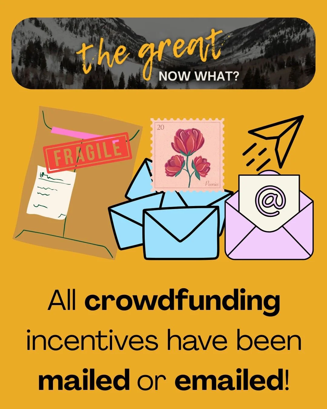To our amazing crowd who supported our film! We are so thrilled to dive into post production!

All crowdfunding incentives have been mailed or emailed*!
*Aside from digital access to the film because it isn't quite done yet!

If you have any issue wi