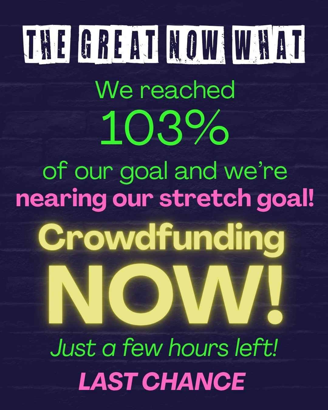 🥳 We&rsquo;ve reached our goal for post production, and now we&rsquo;re aiming for a stretch goal for our impact campaign! 🥳

THANK YOU to our extraordinary crowd of supporters and followers! Your belief in our project brings us joy and we can&rsqu