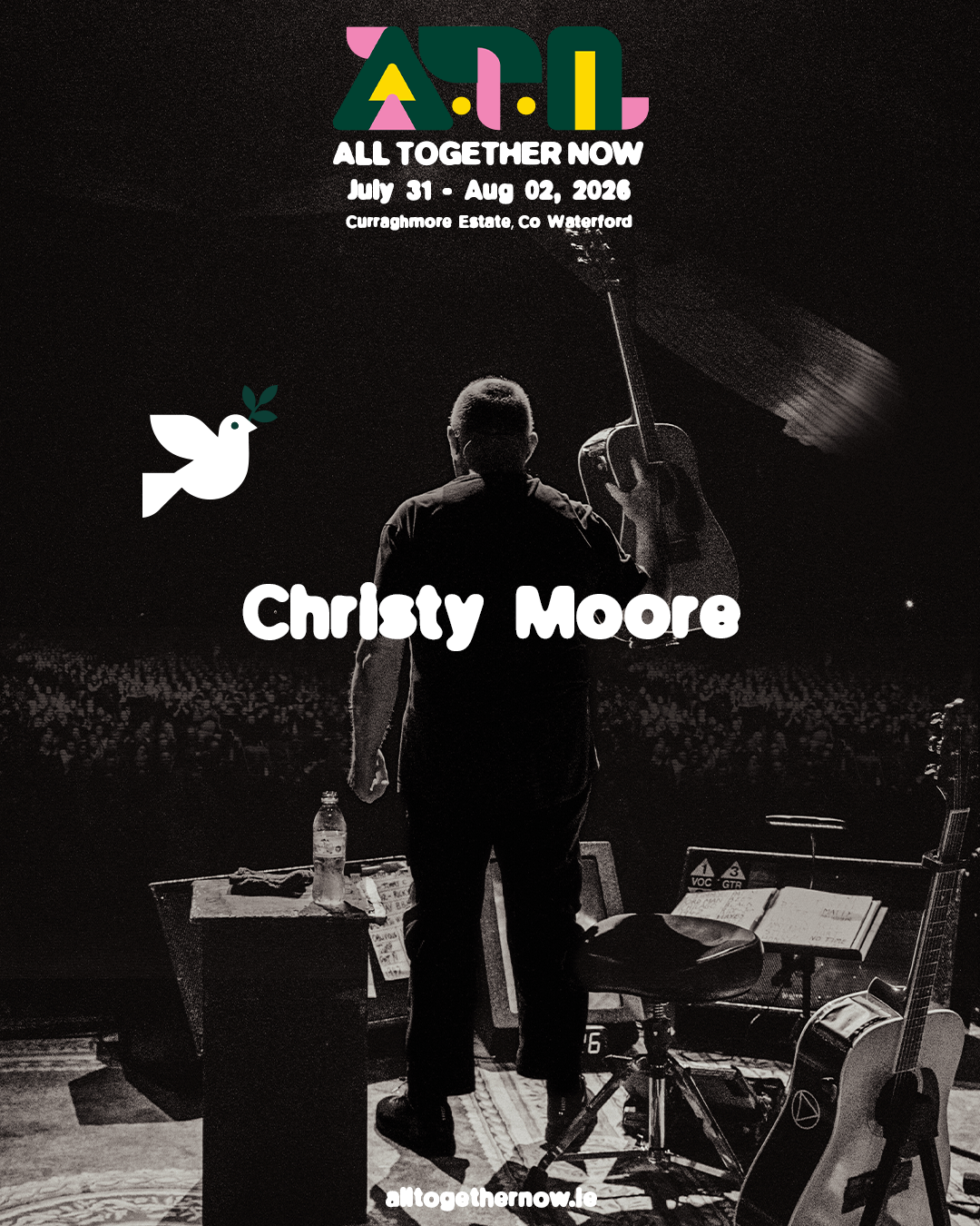 Christy Moore to play All Together Now 2026 for his first Irish festival appearance in 14 years