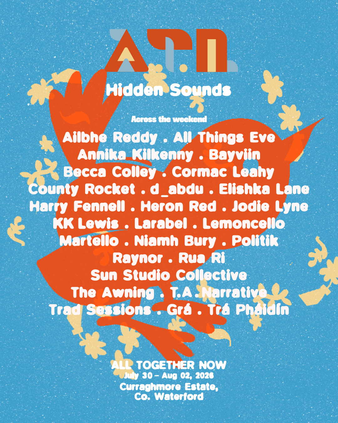 Hidden Sounds lineup revealed for All Together Now 2026