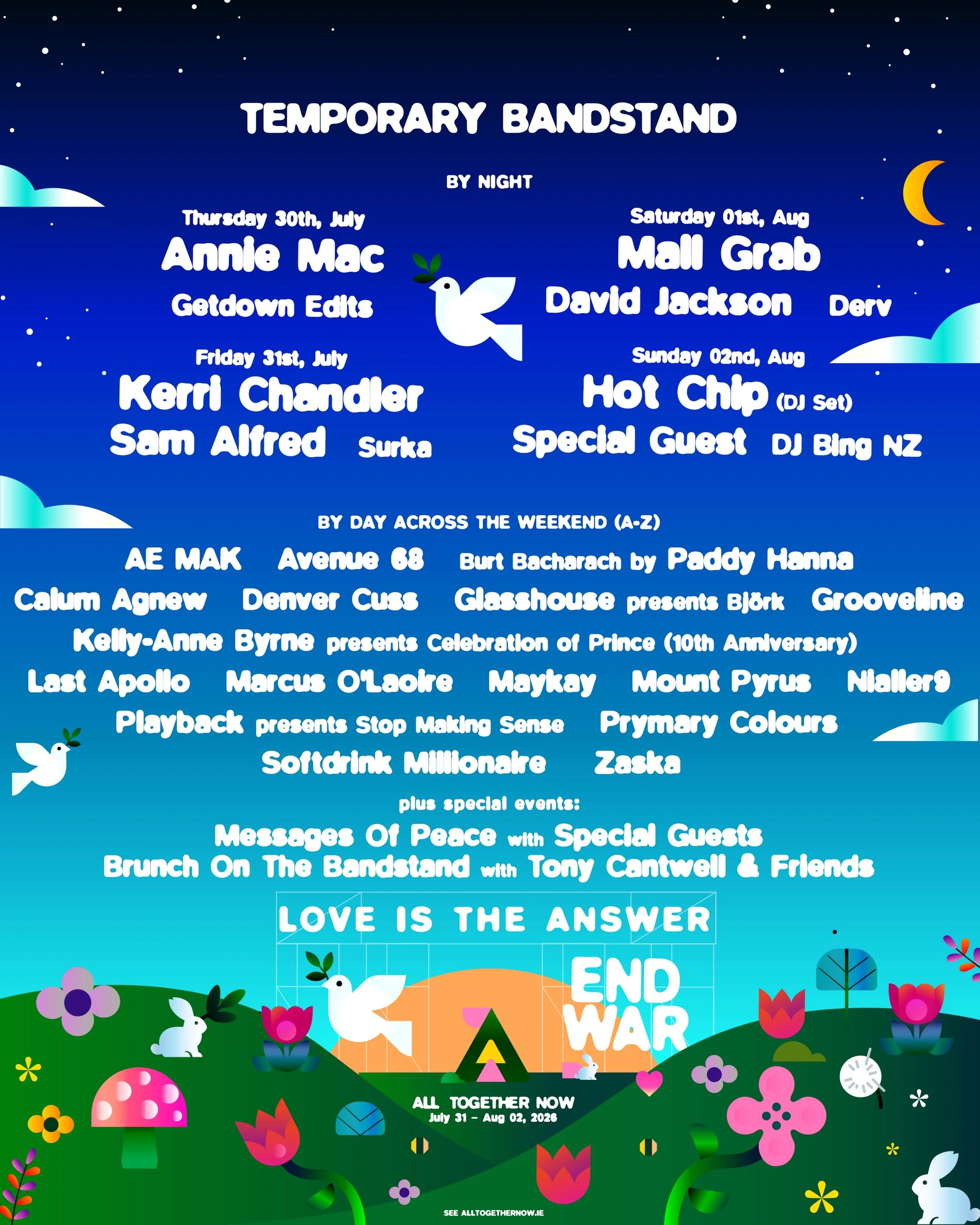 The Temporary Bandstand Lineup Announced