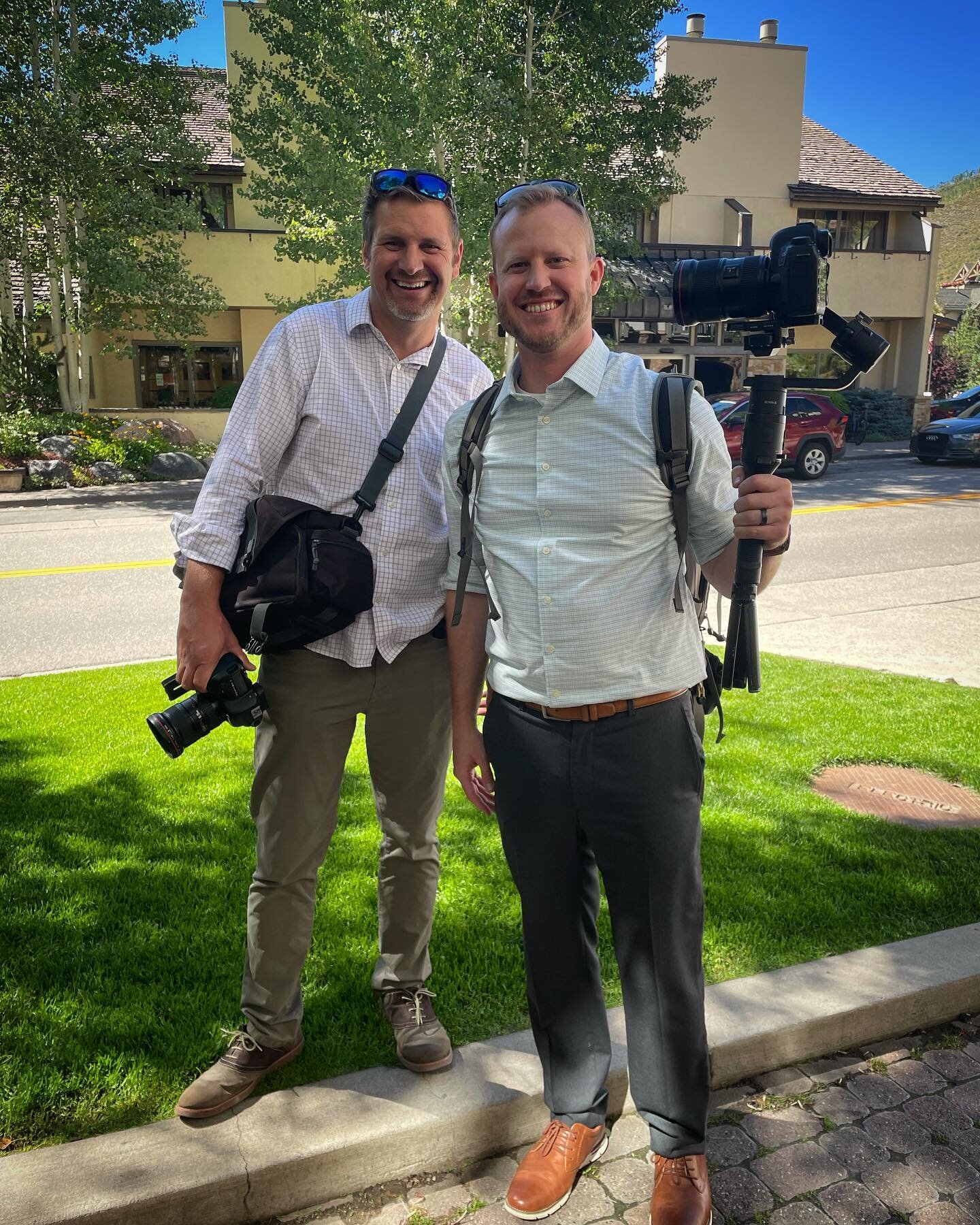 The Sharp Dressed Men of @capturetheaction ! Jeff Woods and @bhdodd making MOVES delivering the best video, and appearing stylish as they do so!