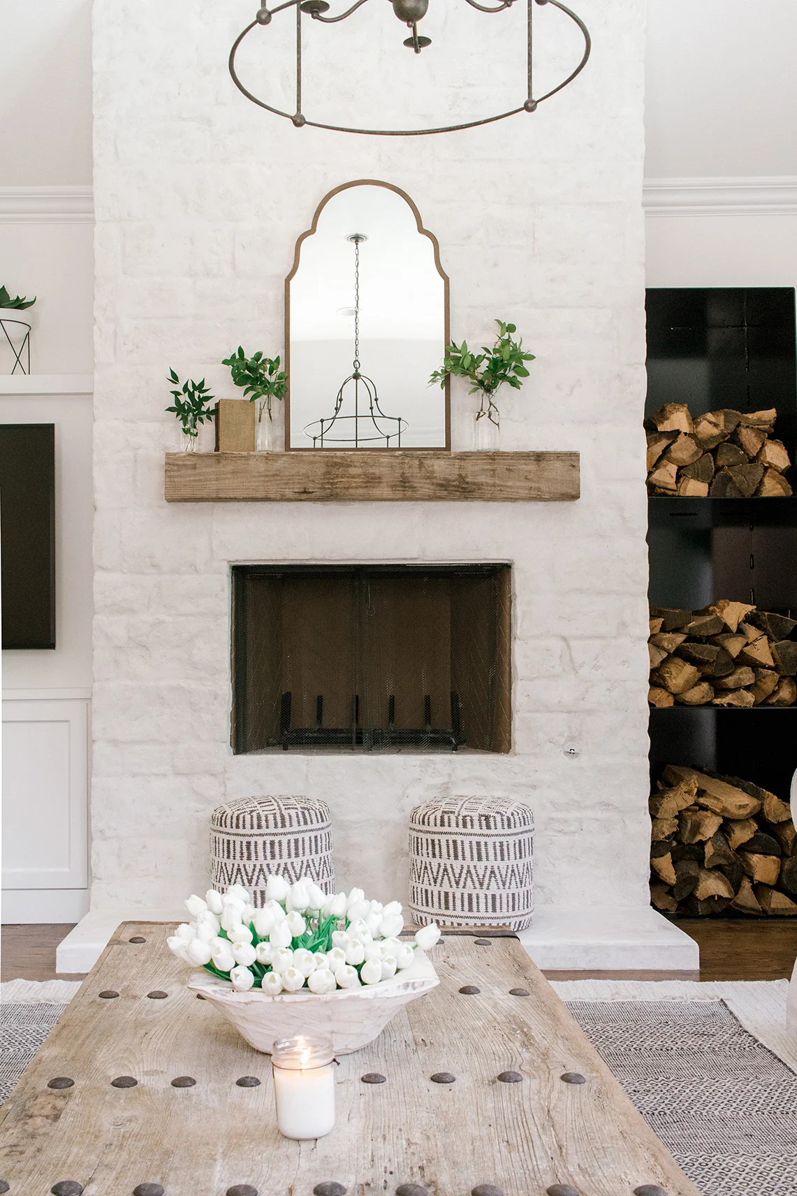 fire pit for living room home depot on Coastal Farmhouse Living Room Reveal Farmhouse Living