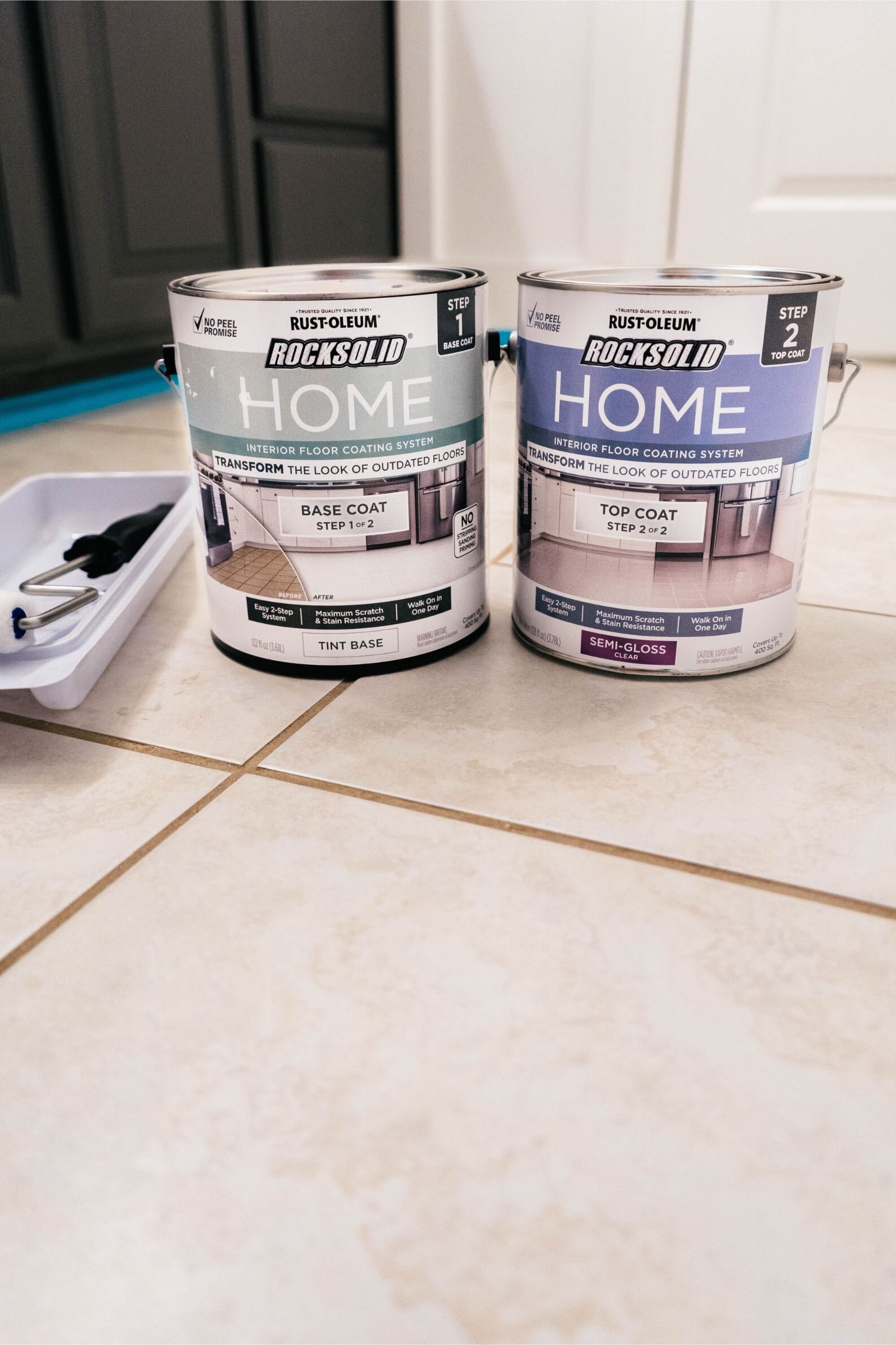 Diy How To Paint Ceramic Floor Tile Farmhouse Living