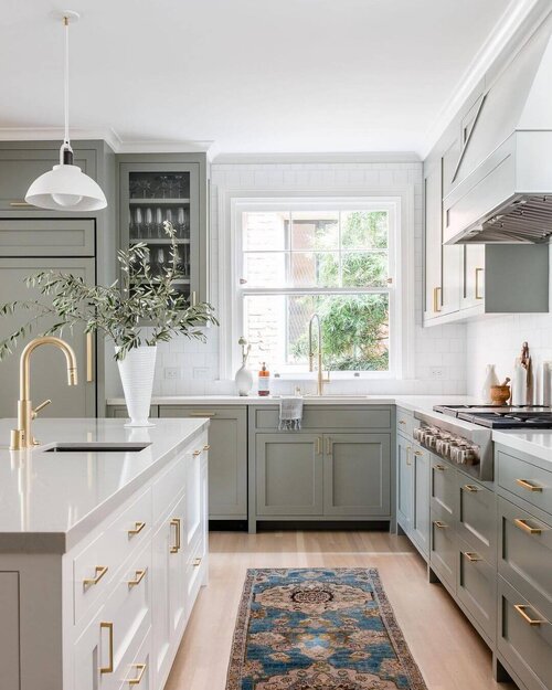 Green Kitchen Cabinet Inspiration, Pretty Kitchen Cupboard Handles B Queen