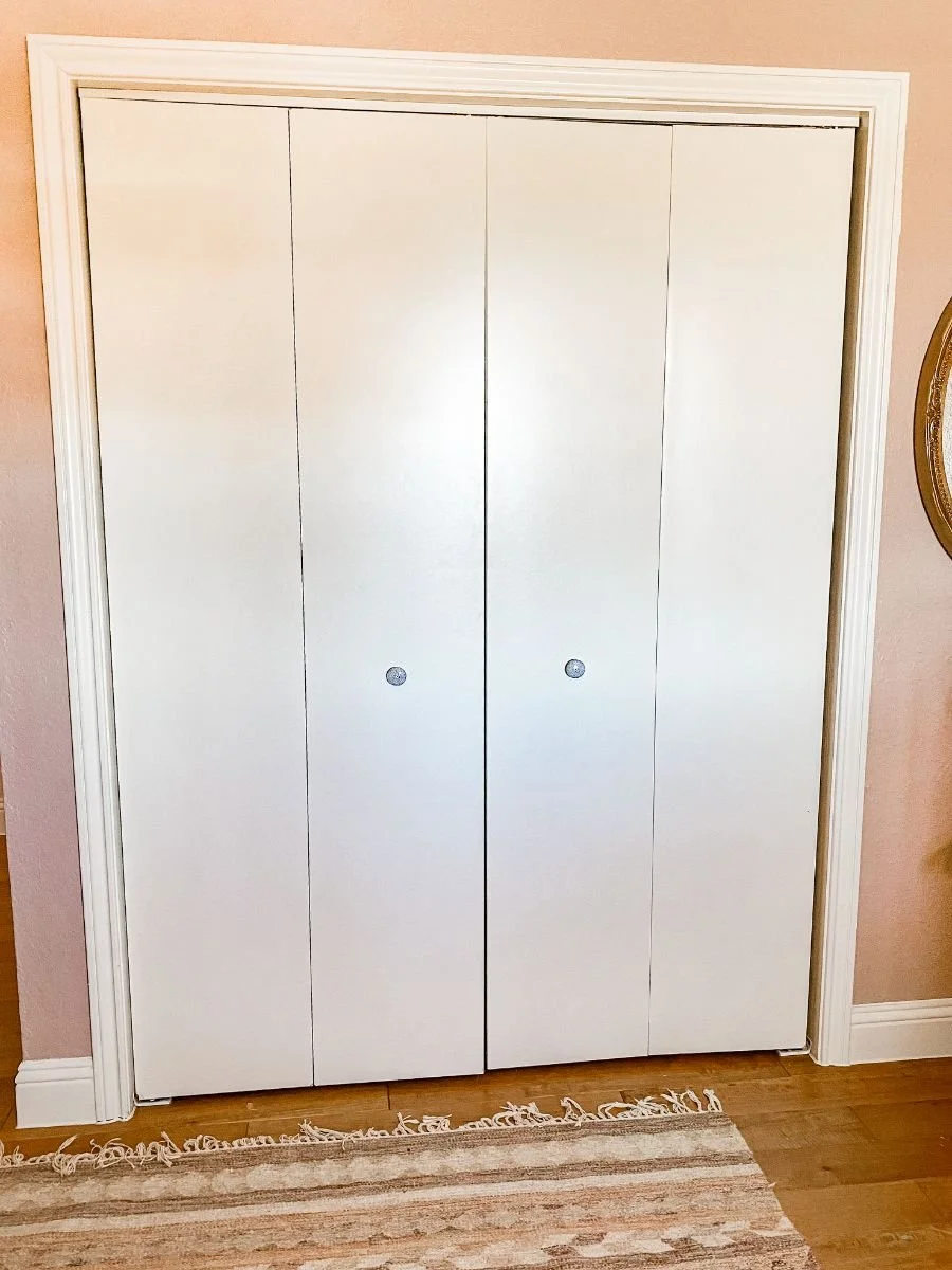 DIY BiFold Closet Door Makeover Budget Friendly — Farmhouse Living
