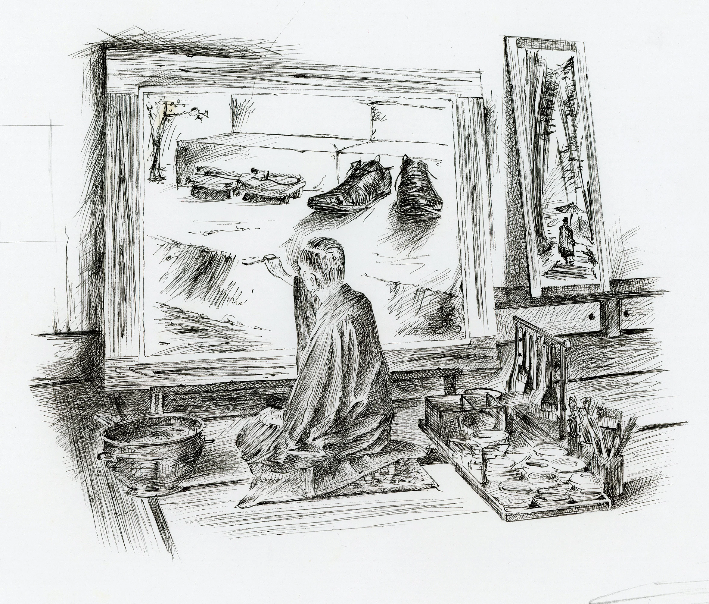 Painter (pen on paper)