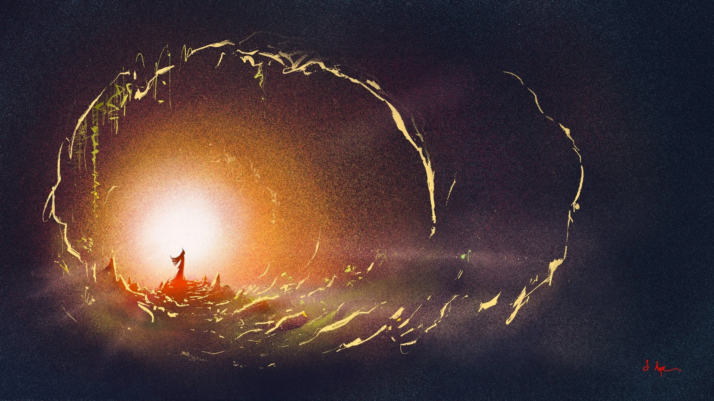 Illustration for Japan's ancient chronicle Kojiki 