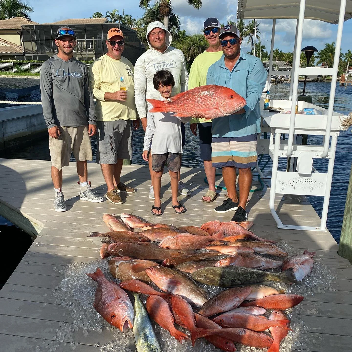 Quick 4th of July weekend run out to the grocery store with the boys. @sea_newport #swflfishing #gulfcoastfishing #gulfofmexicofishing #redsnapper #crowderrods #nortechboats #accuratereels #mycaptivafishingguide