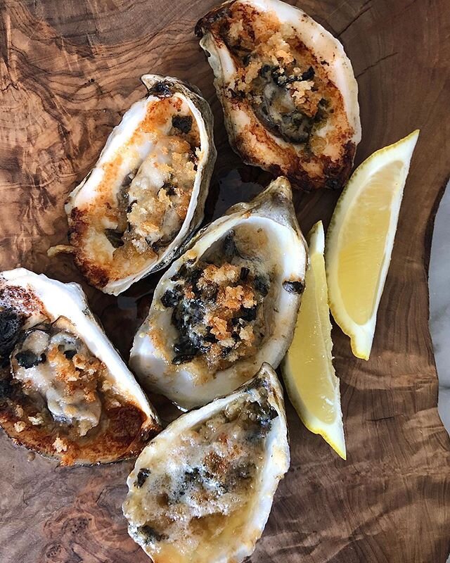 A sure fire way to celebrate your weekend, Haenyeo&rsquo;s grilled oysters with seaweed butter. 
Please see link in bio for daily menu!
As always we welcome pre-orders at hello@haenyeobk.com