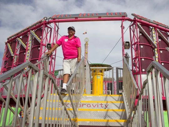 Under the lights: State Fair workers toil behind the scenes The Arizona State Fair can be surprisingly peaceful. Really. Behind the constant boing-boings of the games, the deafening music blasting from the whirligig rides and the din of thousands who visit every day, there’s a group of people living simple, quiet lives...