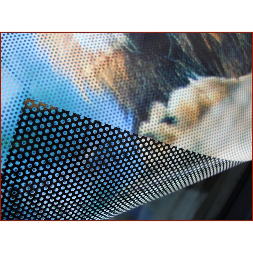 Nautical Wood Perforated Window Decal Coming Soon 96x48 CGSignLab