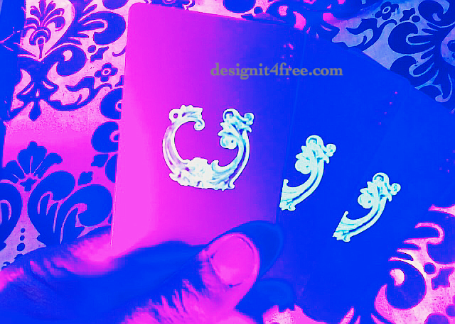 Invisible Ink UV Business Cards VIP Cards designit4free.com
