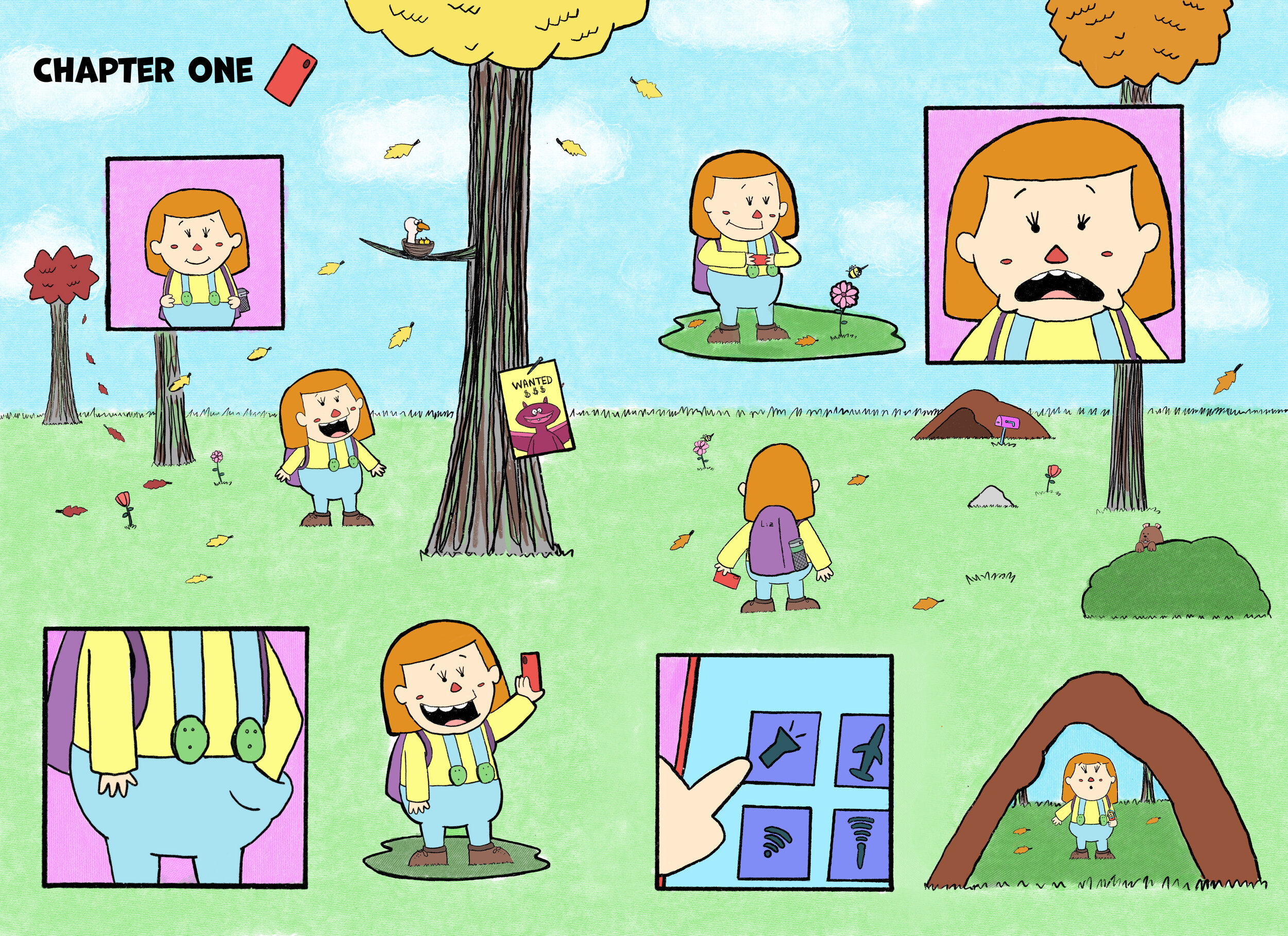 Comic book Spread