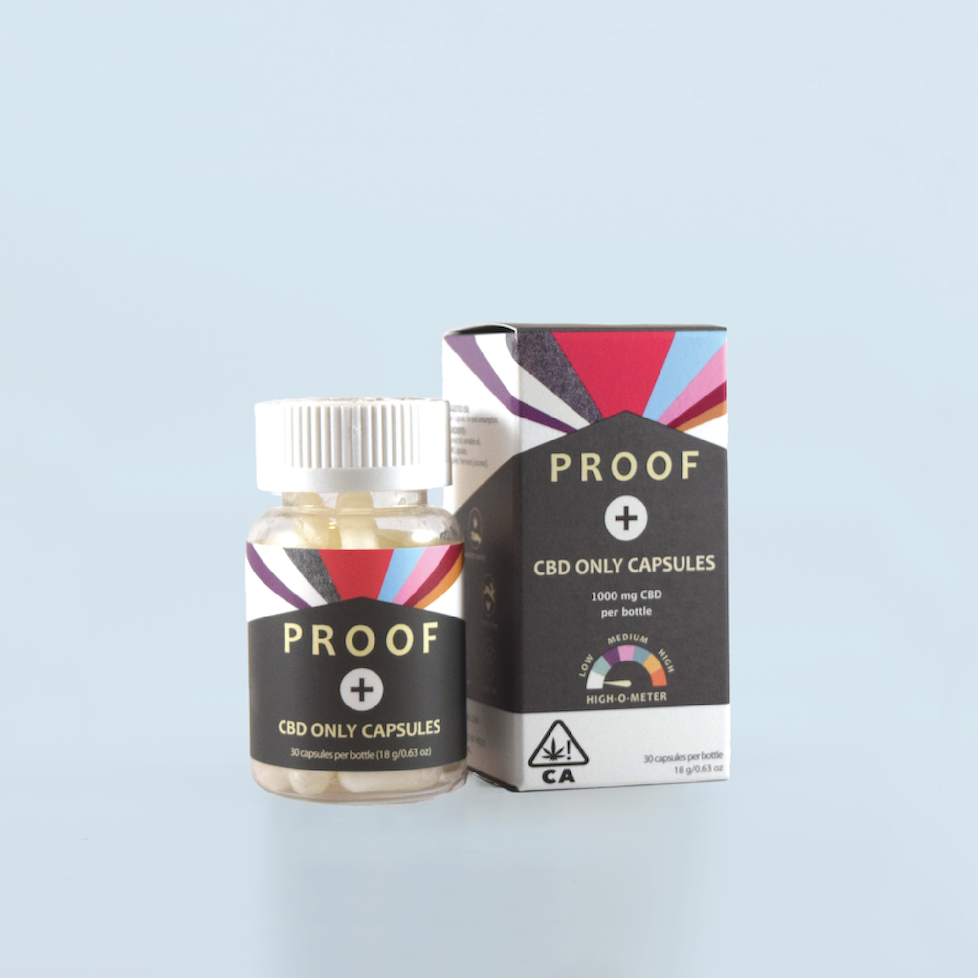 Proof CBD Only Capsules and Box