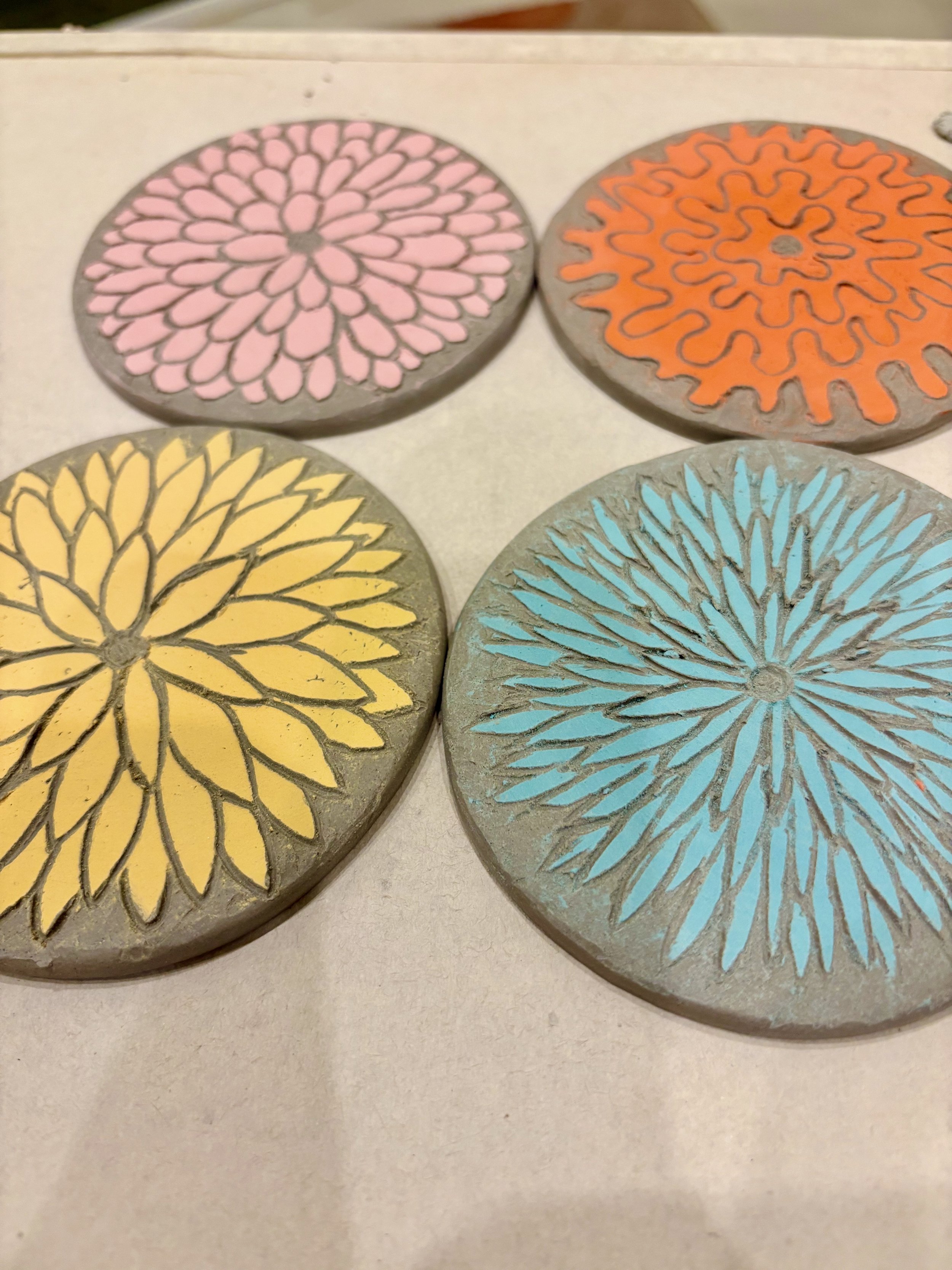 Sgraffito Coasters Workshop