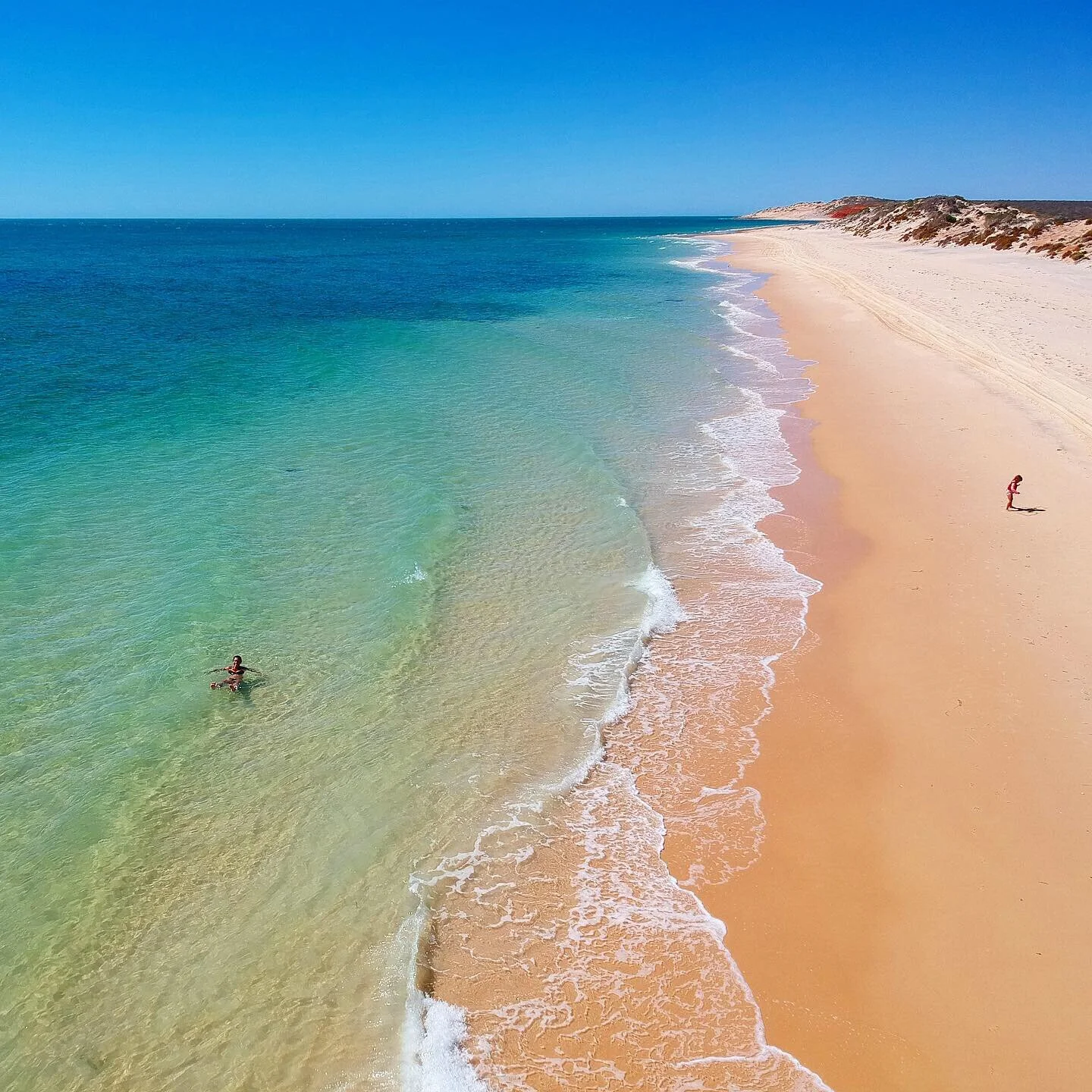 Lunch and a swim. Francois Peron National Park, Western Australia