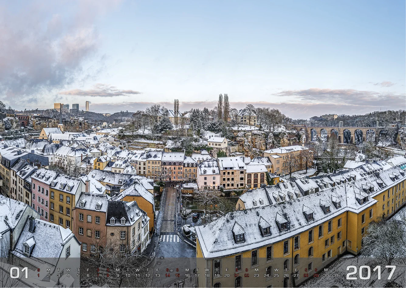 Luxembourg Calendar 2017 by Christophe Van Biesen_Luxembourg Landscape and Travel Photographer_January