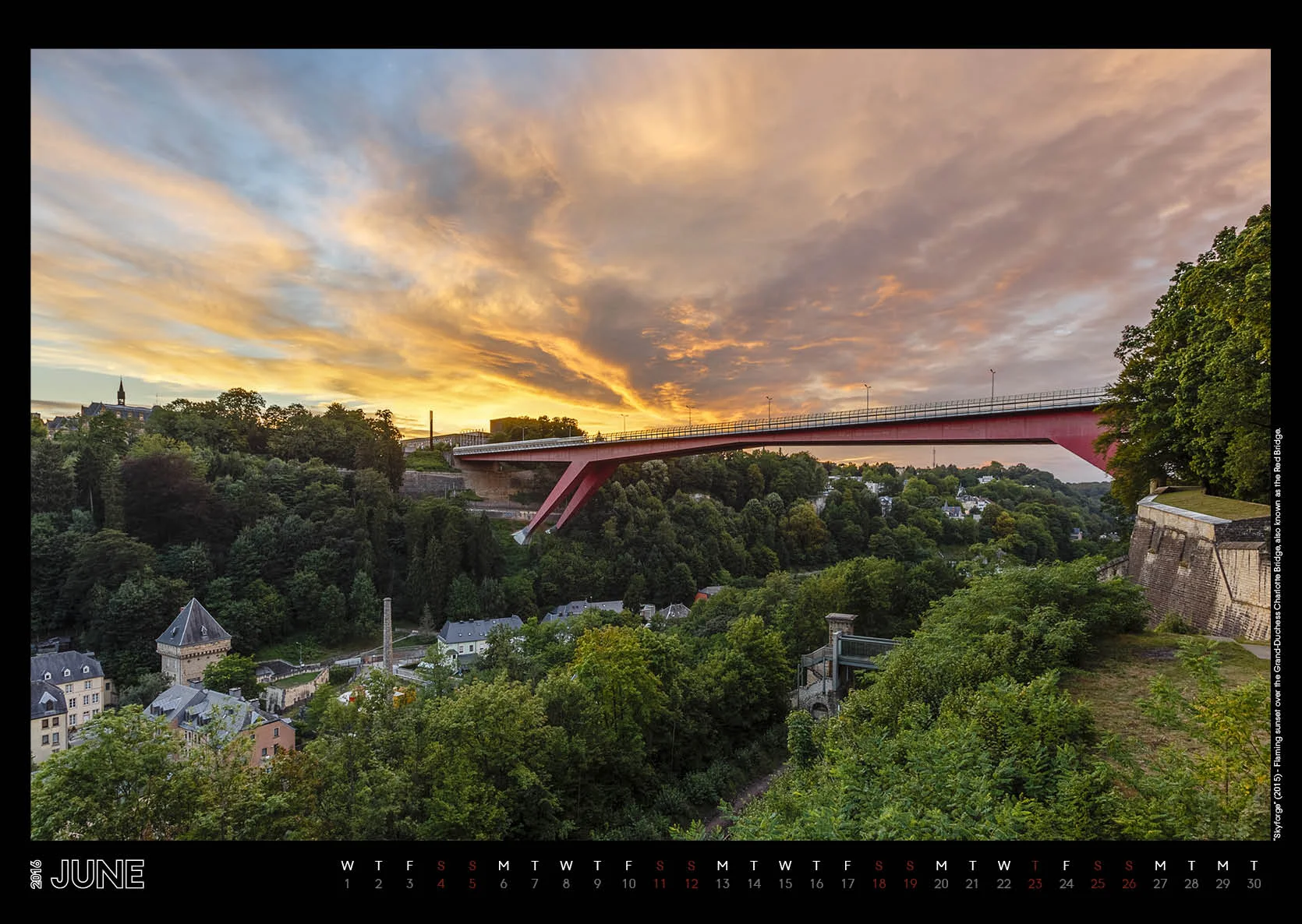 Luxembourg City Calendar 2016 by Christophe Van Biesen_Luxembourg Landscape and Travel Photographer_June