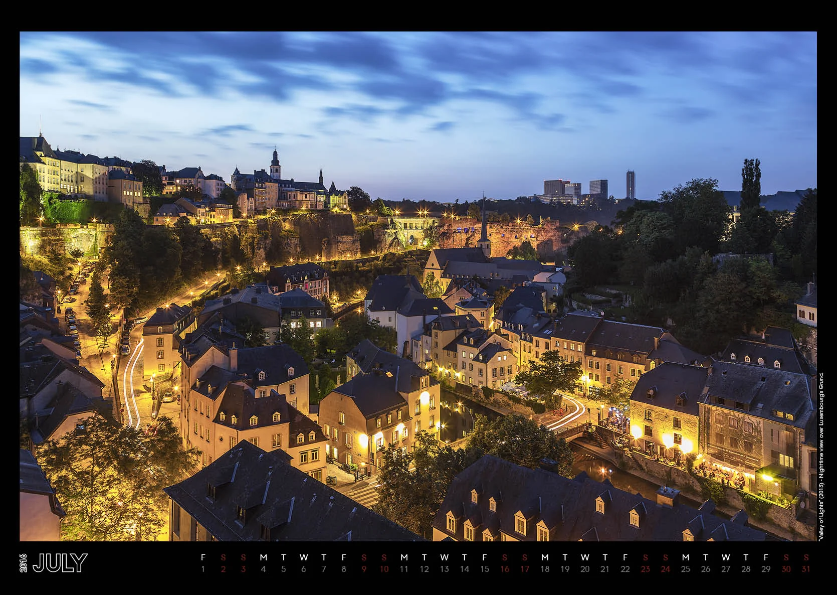 Luxembourg City Calendar 2016 by Christophe Van Biesen_Luxembourg Landscape and Travel Photographer_July